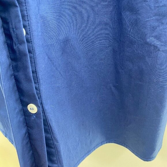 Tuckernuck Women's Navy Blue Cotton Royal Shirt Dress Mini Length sz XS NWOT - Picture 4 of 7